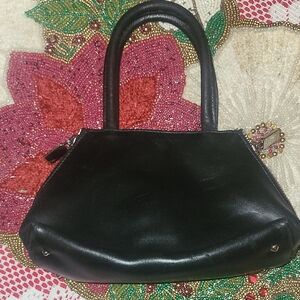 FURLA Black Leather Handbag